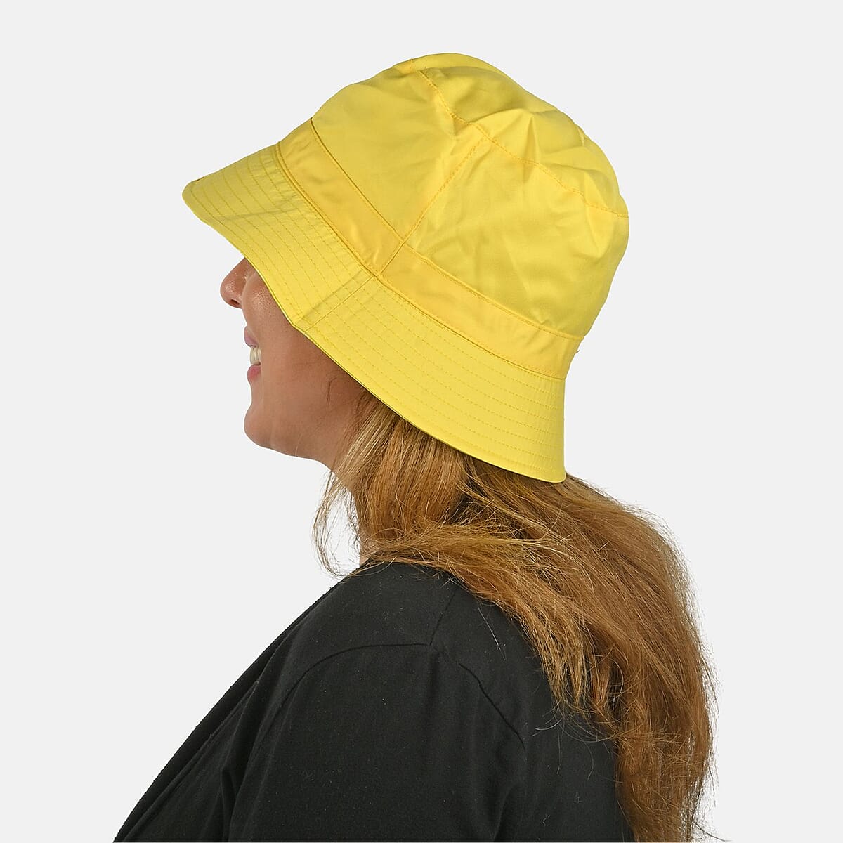 Value Buy ShedRain Yellow and White Floral Reversible Bucket Hat image number 3