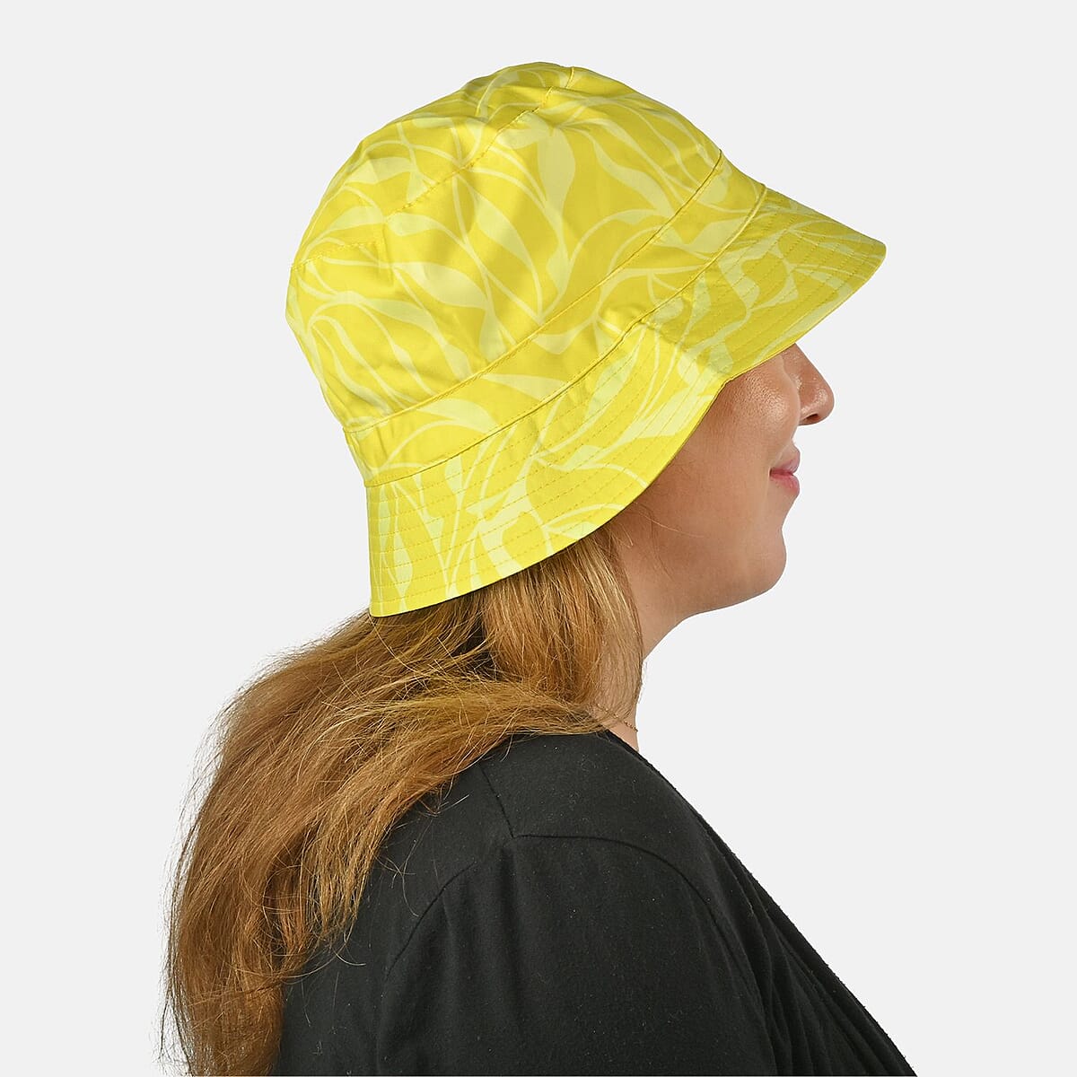 Value Buy ShedRain Yellow and White Floral Reversible Bucket Hat image number 6