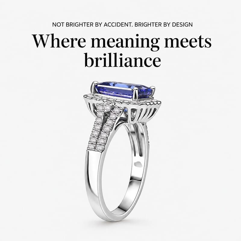Certified & Appraised Rhapsody AAAA Tanzanite and E-F VS Diamond 3.00 ctw Ring in 950 Platinum (Size 10.0)