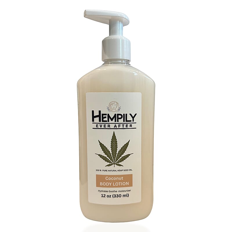 Hempily Ever After Pure Hemp Seed Oil Body Lotion- Coconut (12oz)