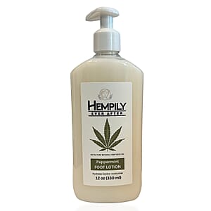 Hempily Ever After Pure Hemp Seed Oil Foot Lotion- Peppermint (12oz) (Ships in 6-8 Business Days)