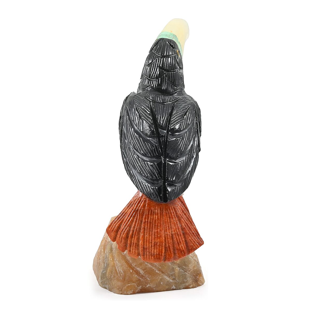 Multi Gemstone Carved Toucan Approx 890cts image number 1
