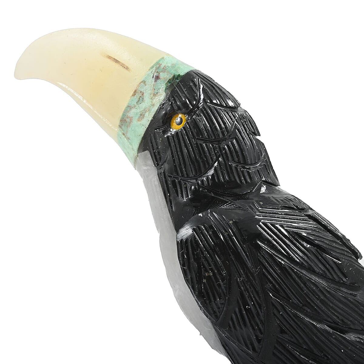 Multi Gemstone Carved Toucan Approx 890cts image number 4