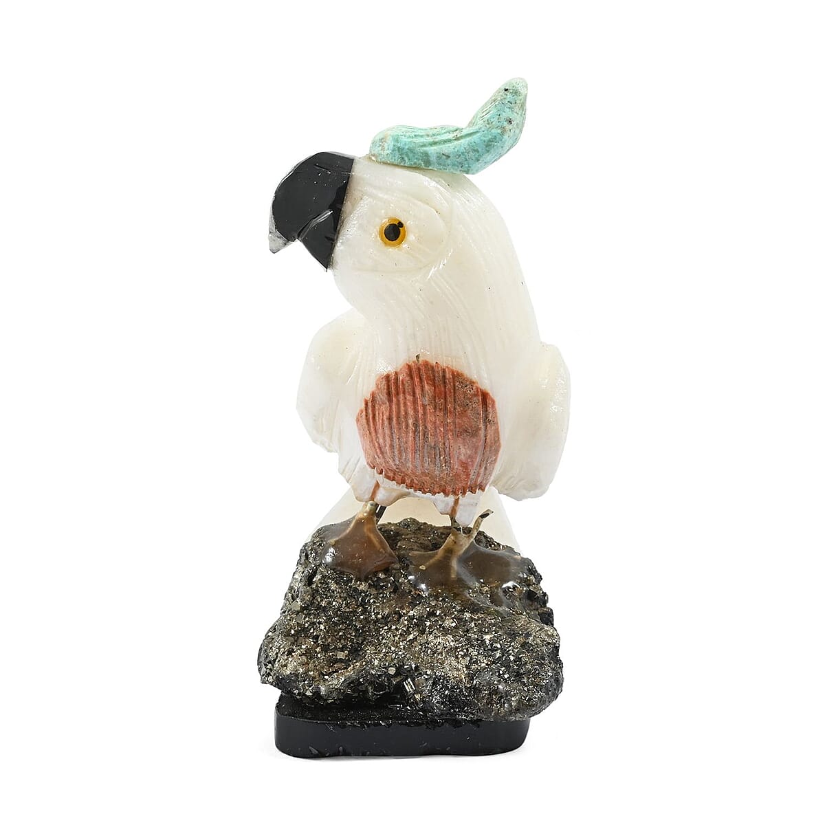 Multi Gemstone Carved Cockatoo Approx 815cts image number 1