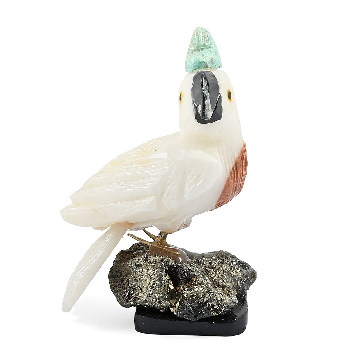 Multi Gemstone Carved Cockatoo Approx 815cts image number 2