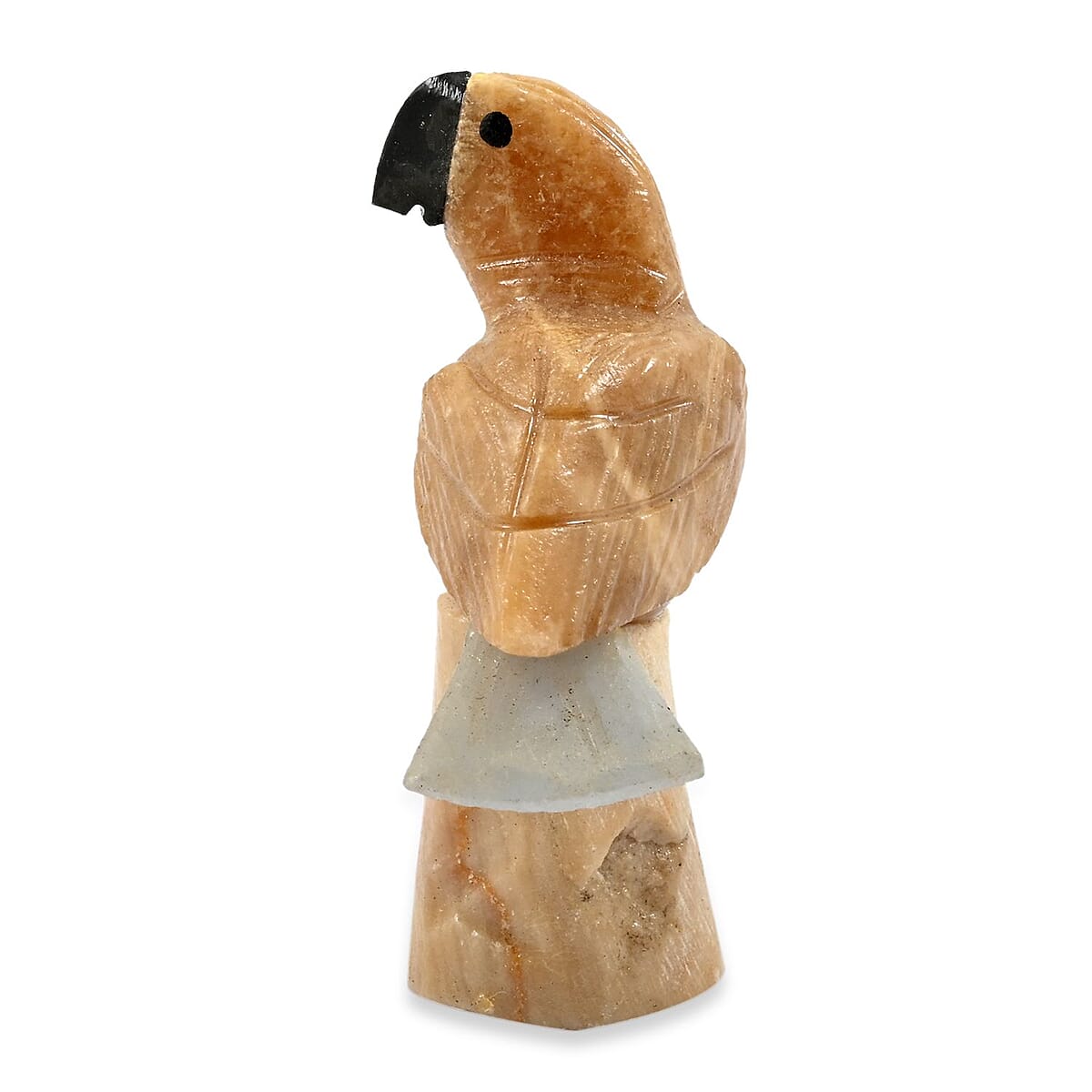 Multi Gemstone Carved Parrot Approx 115cts image number 1