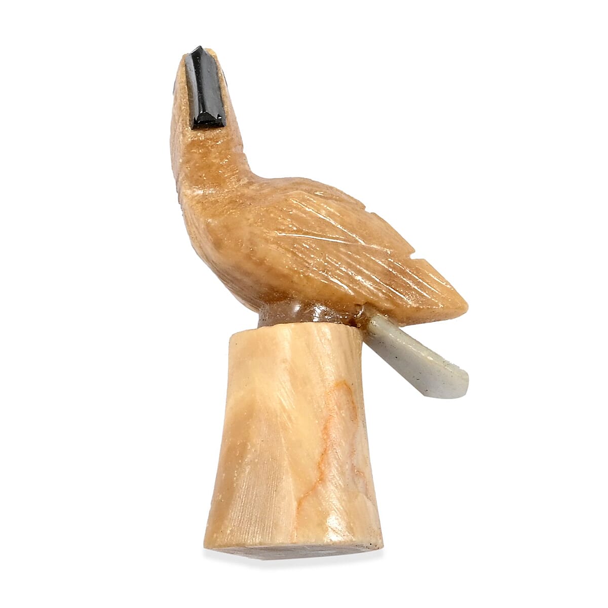 Multi Gemstone Carved Parrot Approx 115cts image number 2