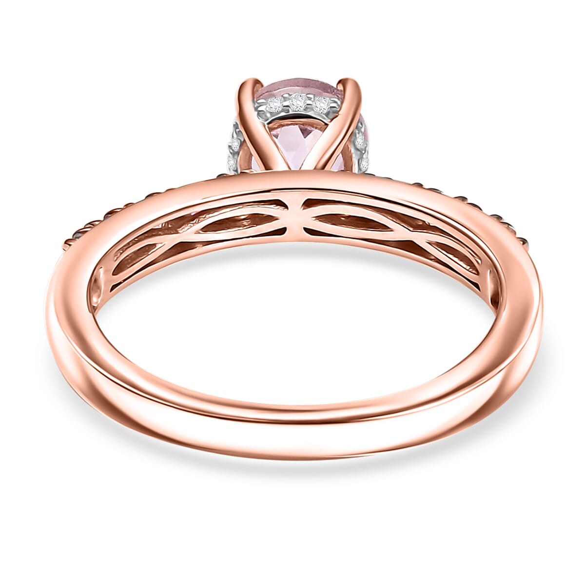 D'Joy Premium Martha Rocha Kunzite and Multi Gemstone 1.60 ctw Rose Twilight Ring in 18K Vermeil Rose Gold Over Sterling Silver (Size 7.0) image number 4