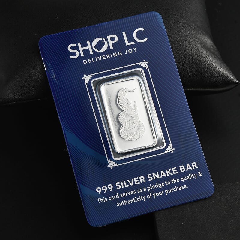 999 Fine Silver Serpent Bar 5 Grams