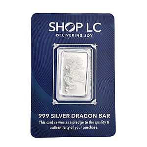 999 Fine Silver Fortune Dragon Bar 5 Grams