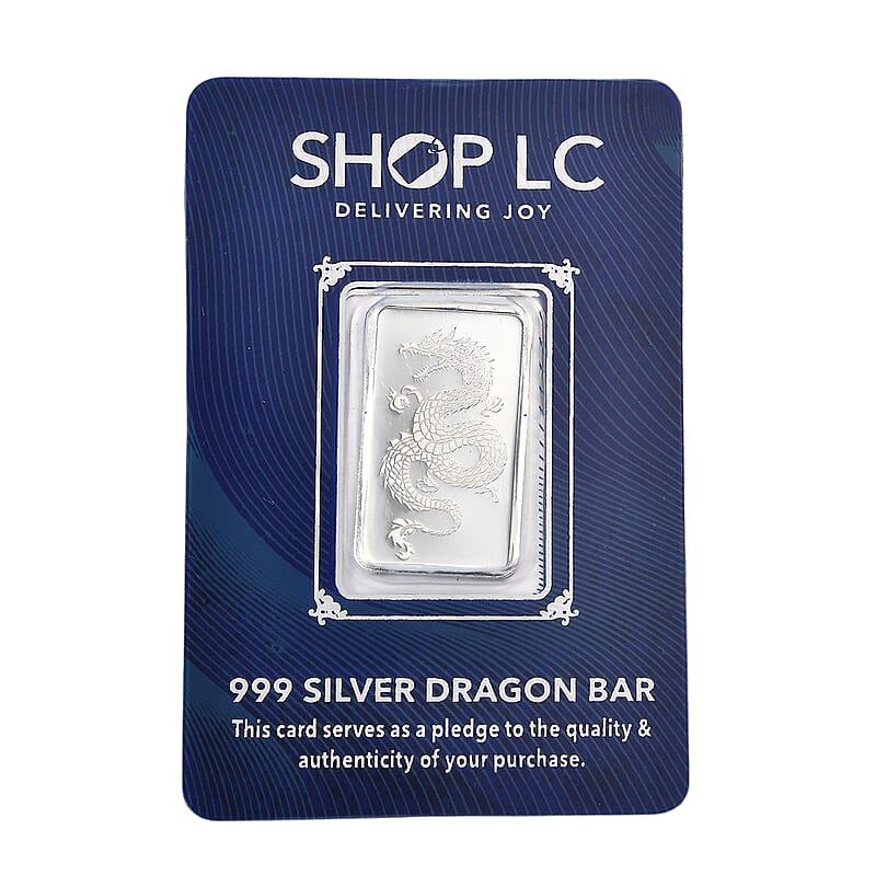 999 Fine Silver Fortune Dragon – Power & Prosperity Bar 5 Grams