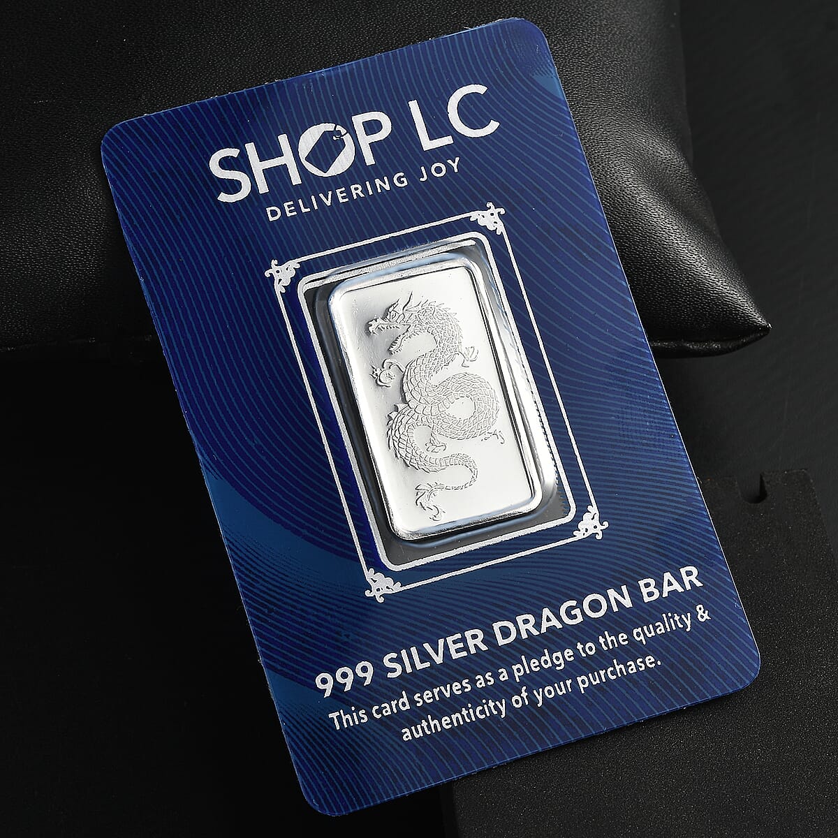 999 Fine Silver Fortune Dragon Bar 5 Grams image number 1