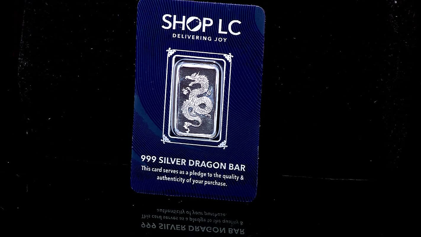 999 Fine Silver Fortune Dragon Bar 5 Grams