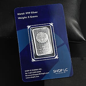 999 Fine Silver Fortune Dragon Bar 5 Grams