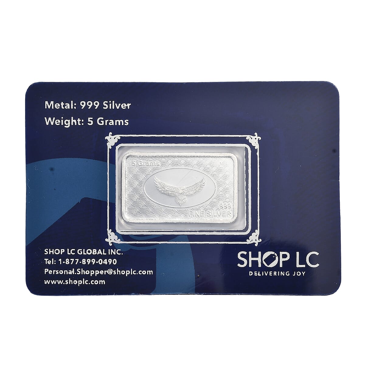 Doorbuster 999 Fine Silver American Pride Eagle Bar 5 Grams image number 3