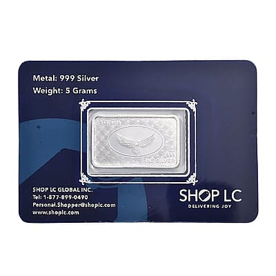 999 Fine Silver American Pride Eagle Bar 5 Grams