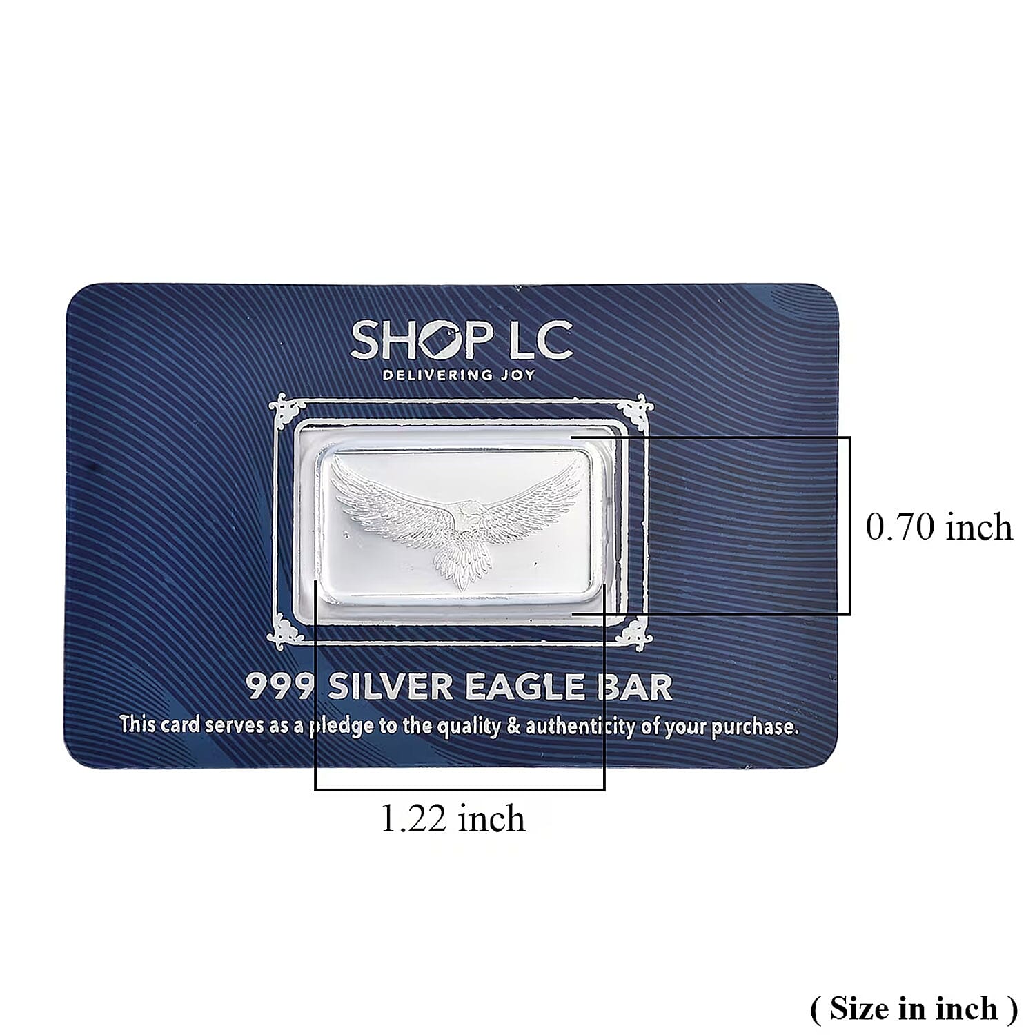 999 Fine Silver American Pride Eagle Bar 5 Grams
