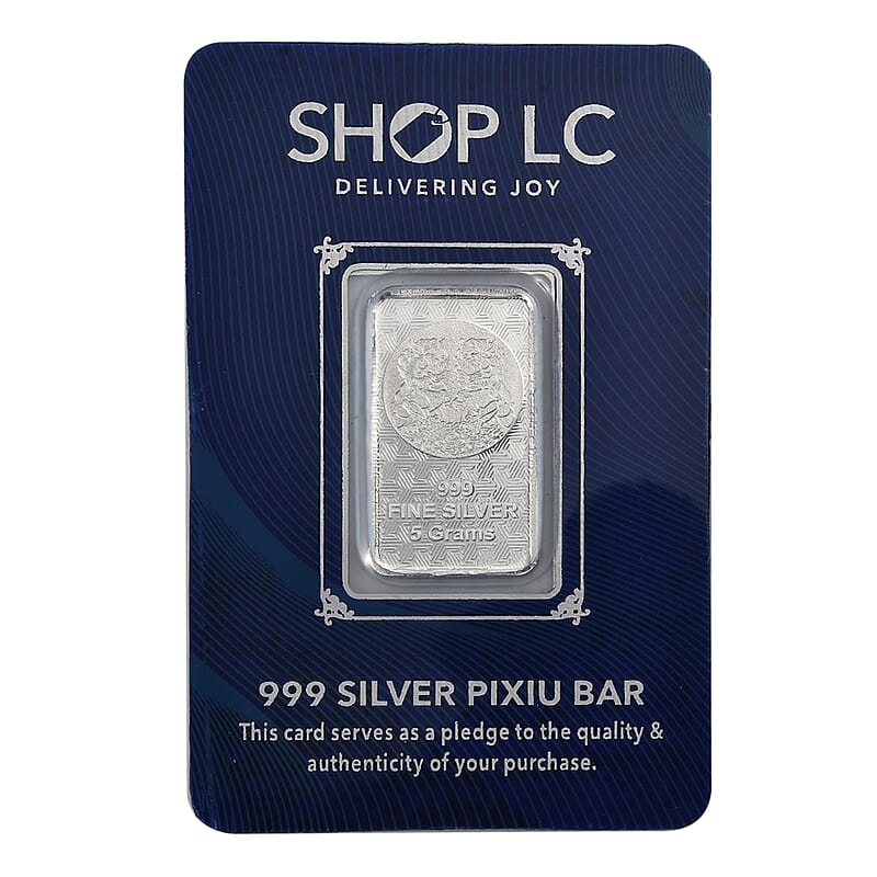 999 Fine Silver Pixiu – Wealth & Prosperity Protector Bar 5 Grams