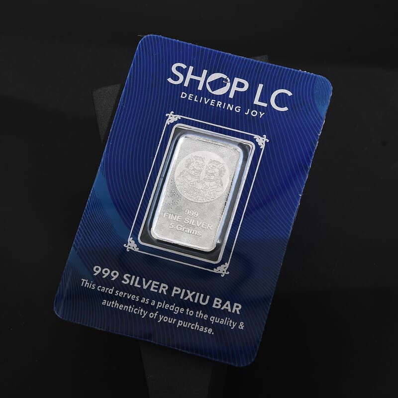 999 Fine Silver Pixiu – Wealth & Prosperity Protector Bar 5 Grams