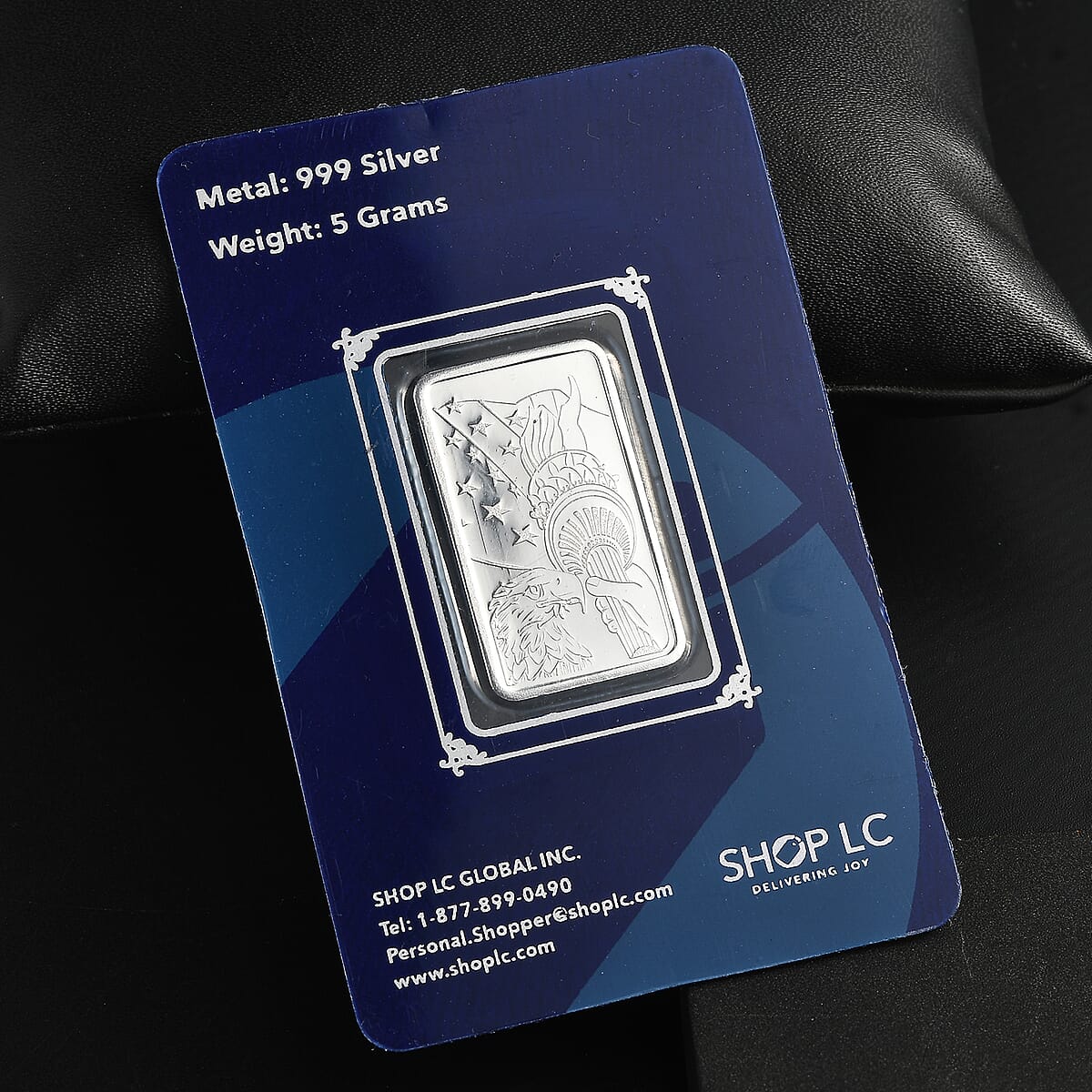 999 Fine Silver Statue of Liberty Bar 5 Grams image number 2