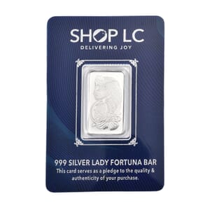 999 Fine Silver Lady Fortuna Bar 5 Grams