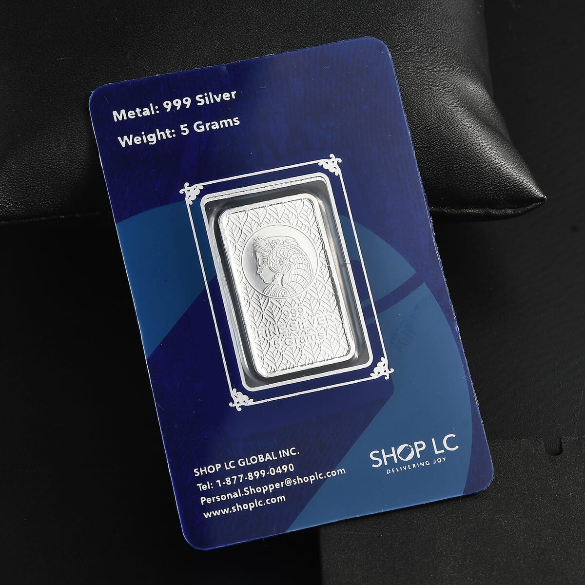 999 Fine Silver Lady Fortuna Bar 5 Grams image number 2