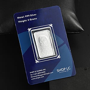 999 Fine Silver Lady Fortuna Bar 5 Grams