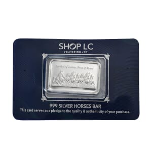 999 Fine Silver Seven Horses Bar 10 Grams