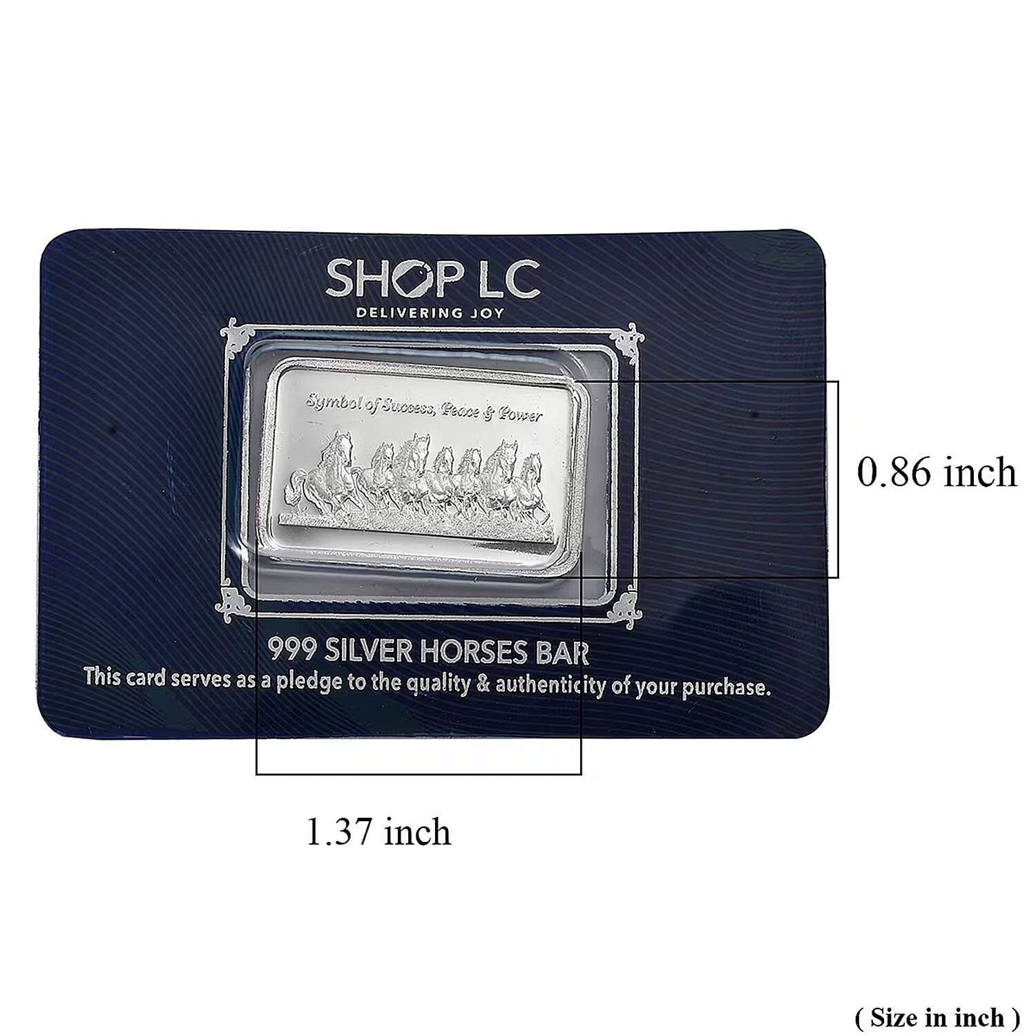 999 Fine Silver Victory Run Seven Horses Bar 10 Grams