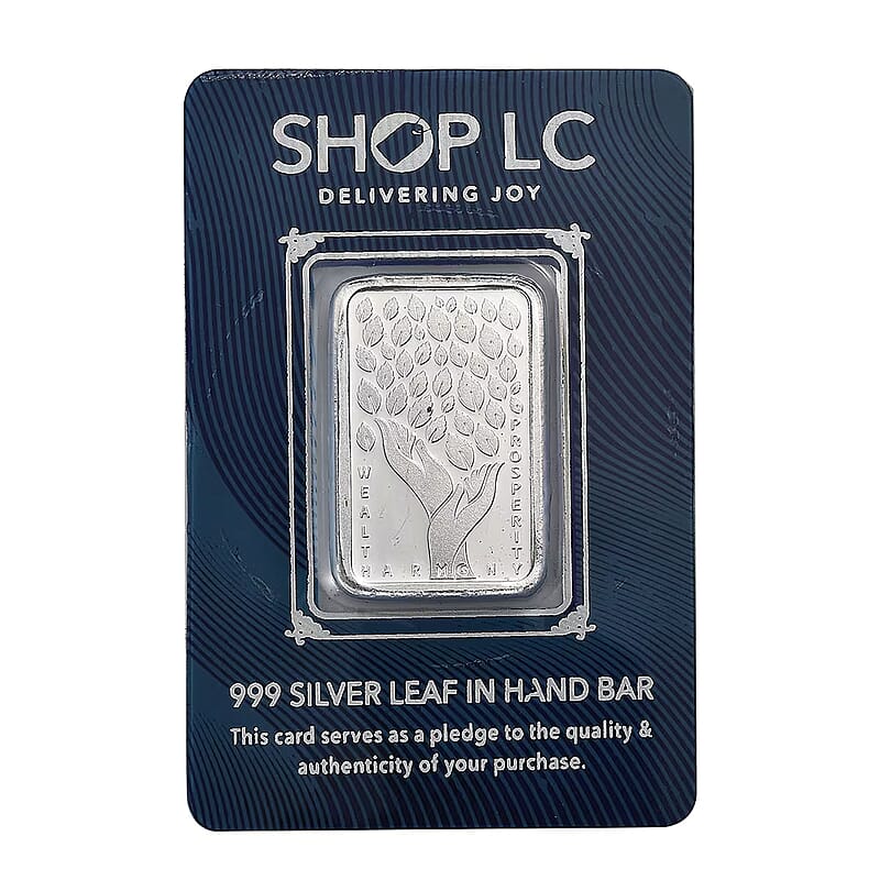  999 Fine Silver Guardian of Earth – Hand of Nature Bar 10 Grams