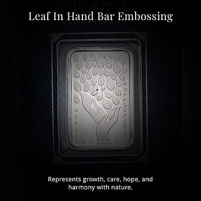  999 Fine Silver Guardian of Earth – Hand of Nature Bar 10 Grams