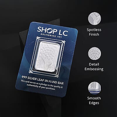  999 Fine Silver Guardian of Earth – Hand of Nature Bar 10 Grams