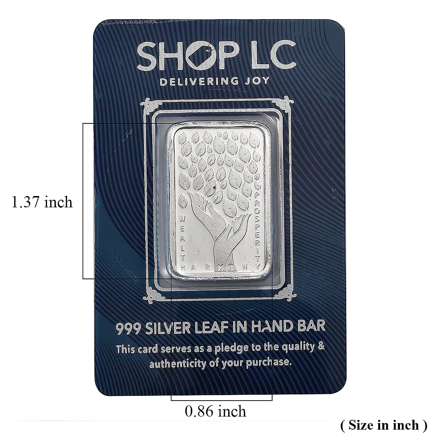  999 Fine Silver Guardian of Earth – Hand of Nature Bar 10 Grams