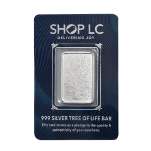 999 Fine Silver Tree of Life Bar 10 Grams