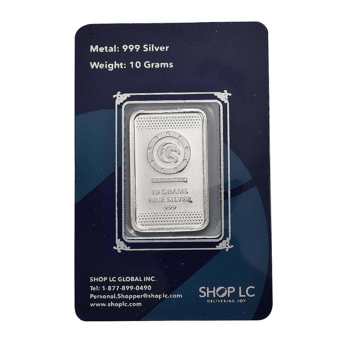  999 Fine Silver Tree of Life Bar 10 Grams