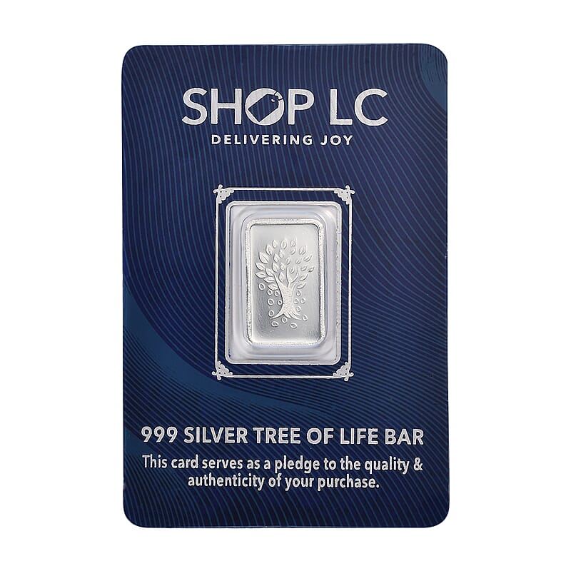 999 Fine Silver Tree of Life Bar 2 Grams