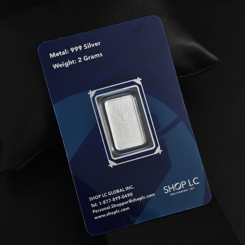 999 Fine Silver Tree of Life Bar 2 Grams