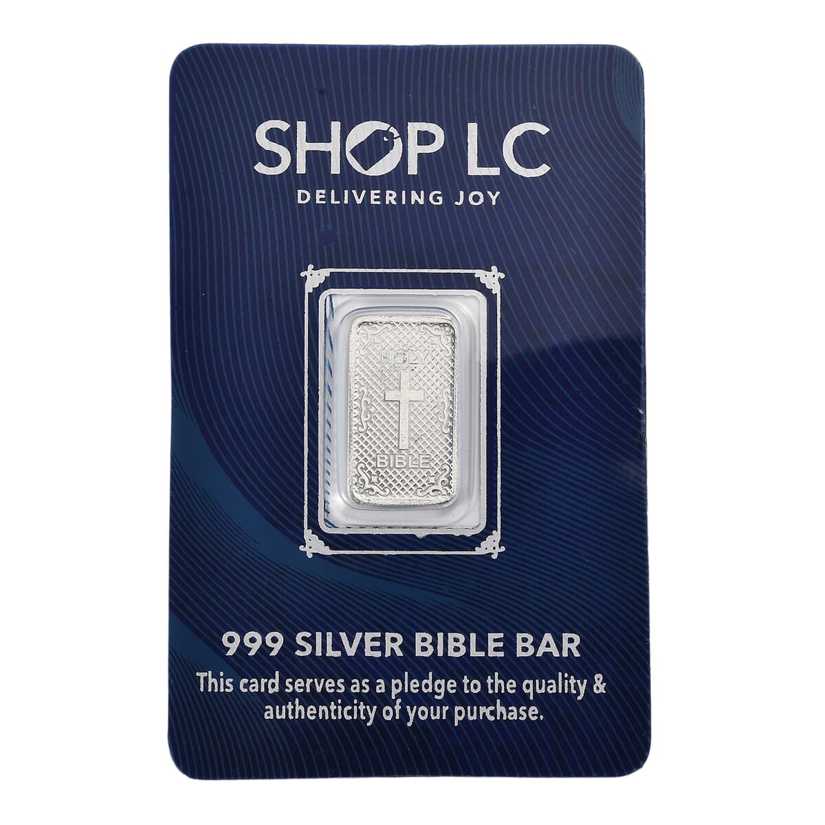 999 Fine Silver Holy Bible Bar 2 Grams image number 0