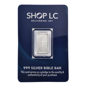 999 Fine Silver Holy Bible Bar 2 Grams