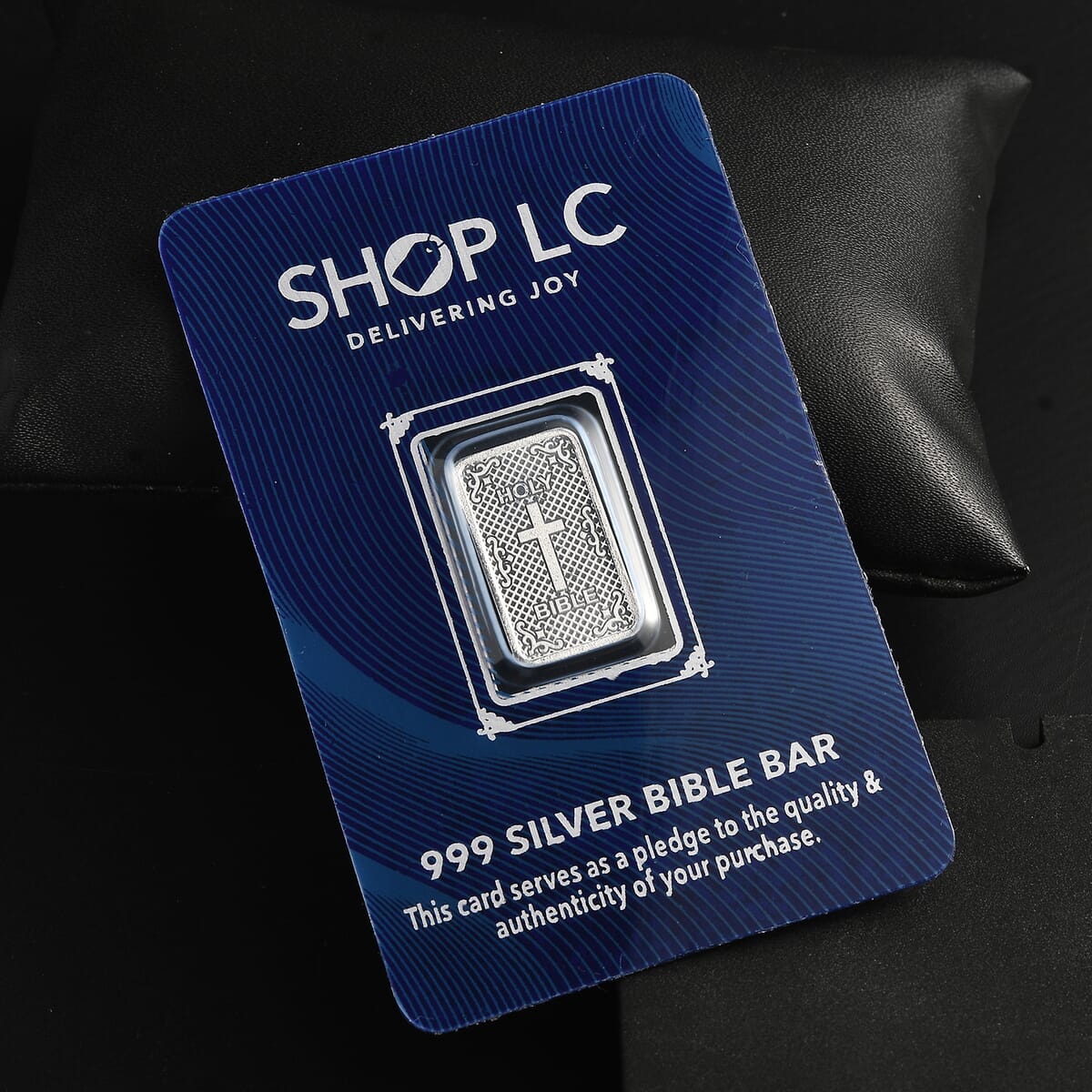 999 Fine Silver Holy Bible Bar 2 Grams image number 1