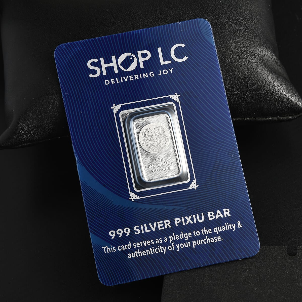 999 Fine Silver Pixiu Fortune Bar 2 Grams image number 1