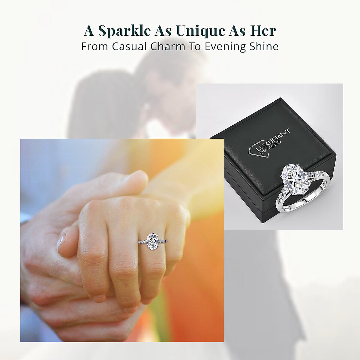 IGI Certified Luxuriant Lab Grown Diamond E-F VS 3.15 ctw Crown Hidden Halo Ring in 950 Platinum (Size 7.0) image number 6