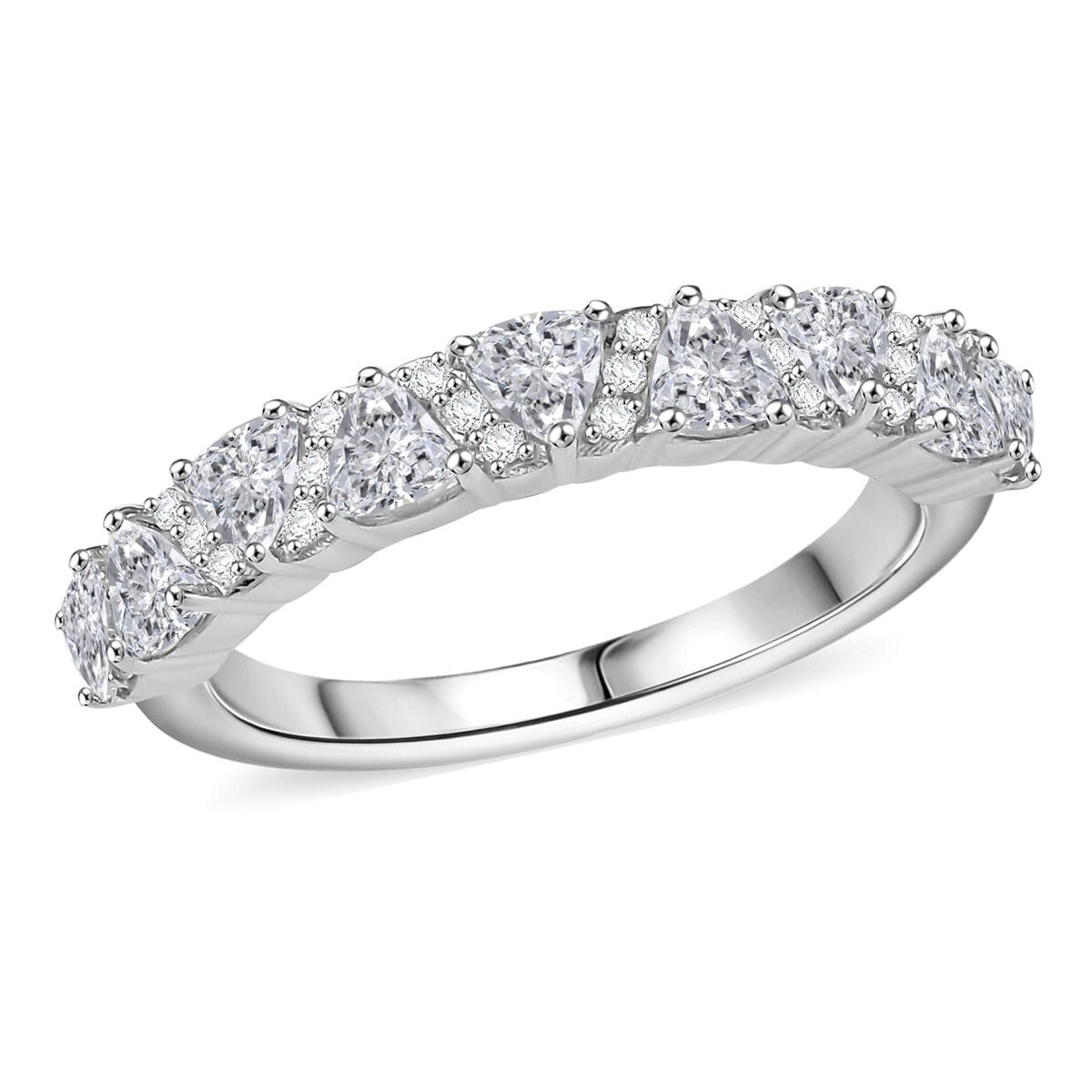D'Joy Golconda Topaz 1.50 ctw Wave Ring in Platinum Over Sterling Silver (Size 10.0) image number 0