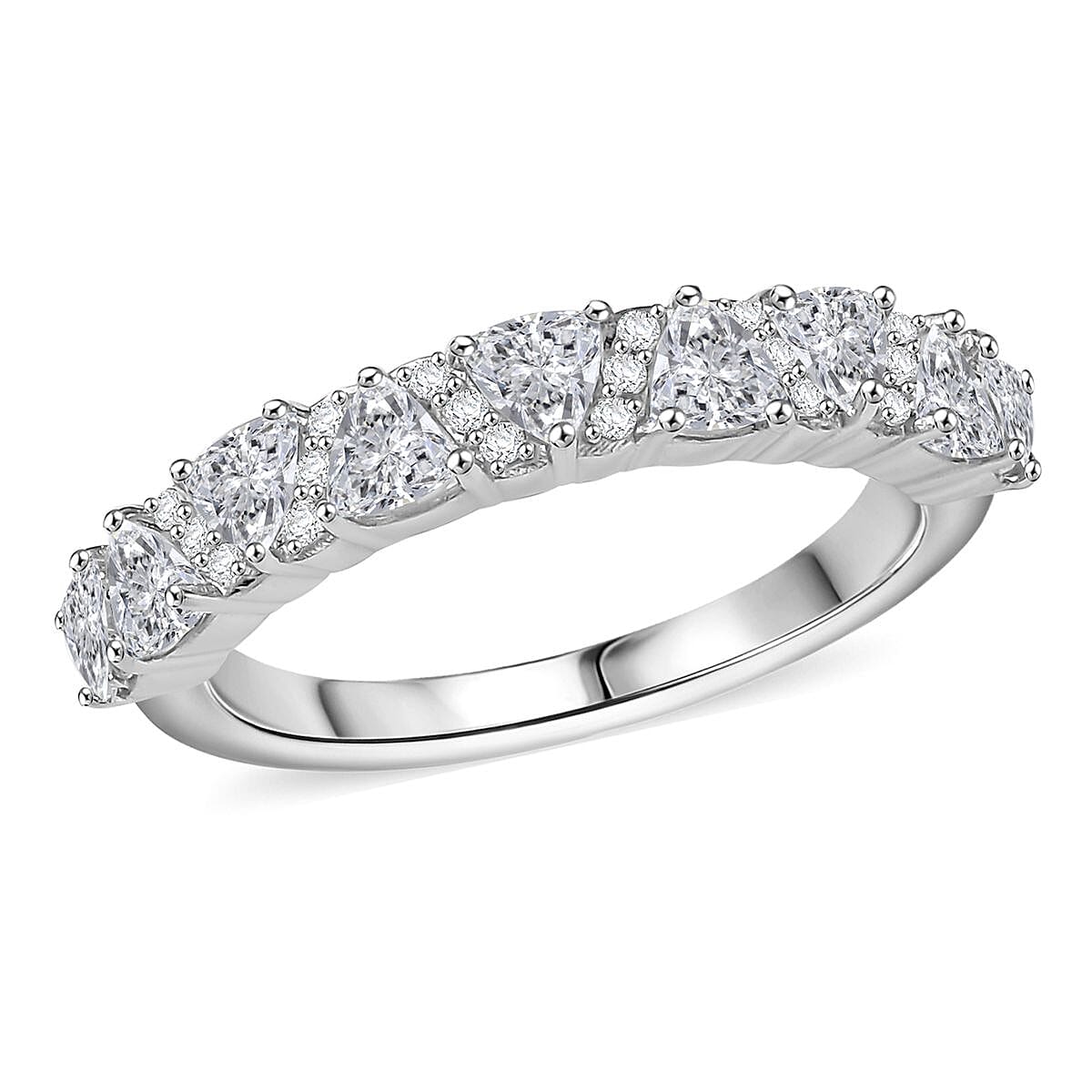 DAVIDA シルバー Halcyonセット Buy D'Joy Golconda Topaz 1.50 ctw Wave Ring in Platinum Over