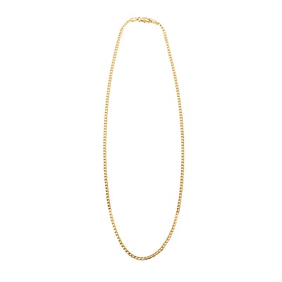 2mm Cuban Chain Necklace in 14K Yellow Gold 2.79 Grams 18 Inches