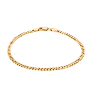 3mm Miami Cuban Chain Bracelet in 14K Yellow Gol (7.00 In) 2.2 Grams