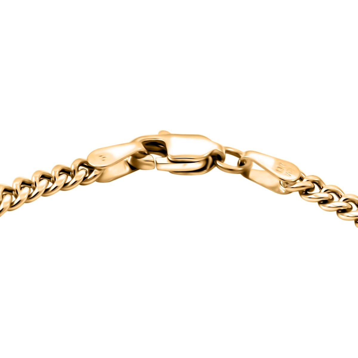 3mm Miami Cuban Chain Bracelet in 14K Yellow Gol (7.00 In) 2.2 Grams image number 3