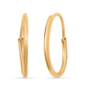 Endless Hoop Earrings in 14K Yellow Gold
