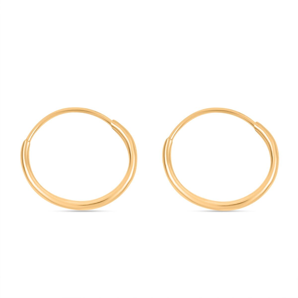 Endless Hoop Earrings in 14K Yellow Gold image number 2