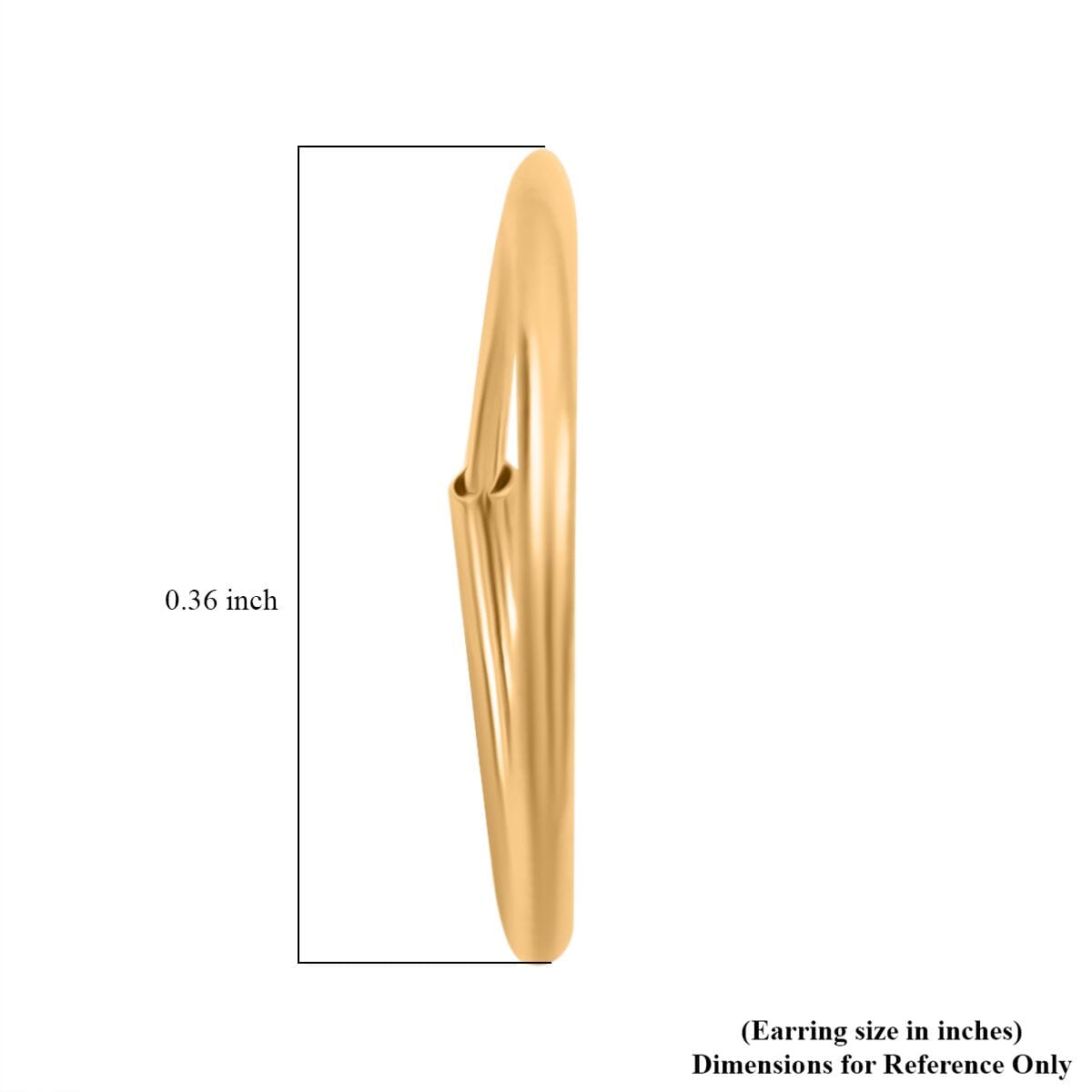 Endless Hoop Earrings in 14K Yellow Gold image number 3